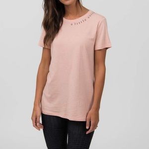 Blush pink T-shirt “a little extra”